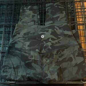 lululemon athletica Camo Leggings - Black and Gray